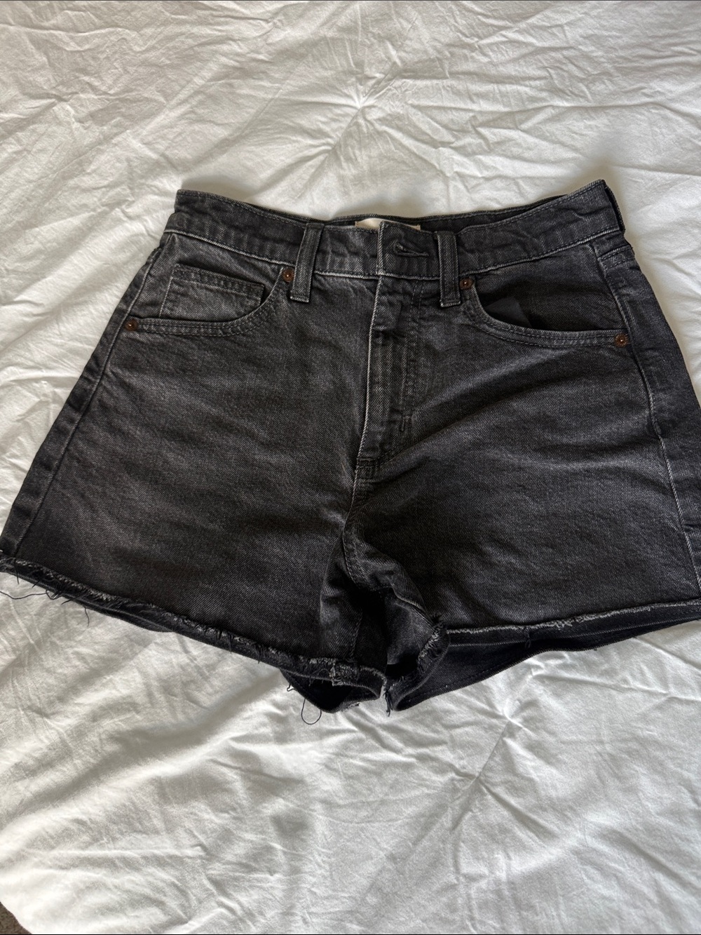 90’s Cutoff High Rise Black Denim Shorts Universal Threads Size 0 Regular